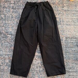 Kappy black two tuck pleated wide leg Men's Pants One Size Fits All NWOT